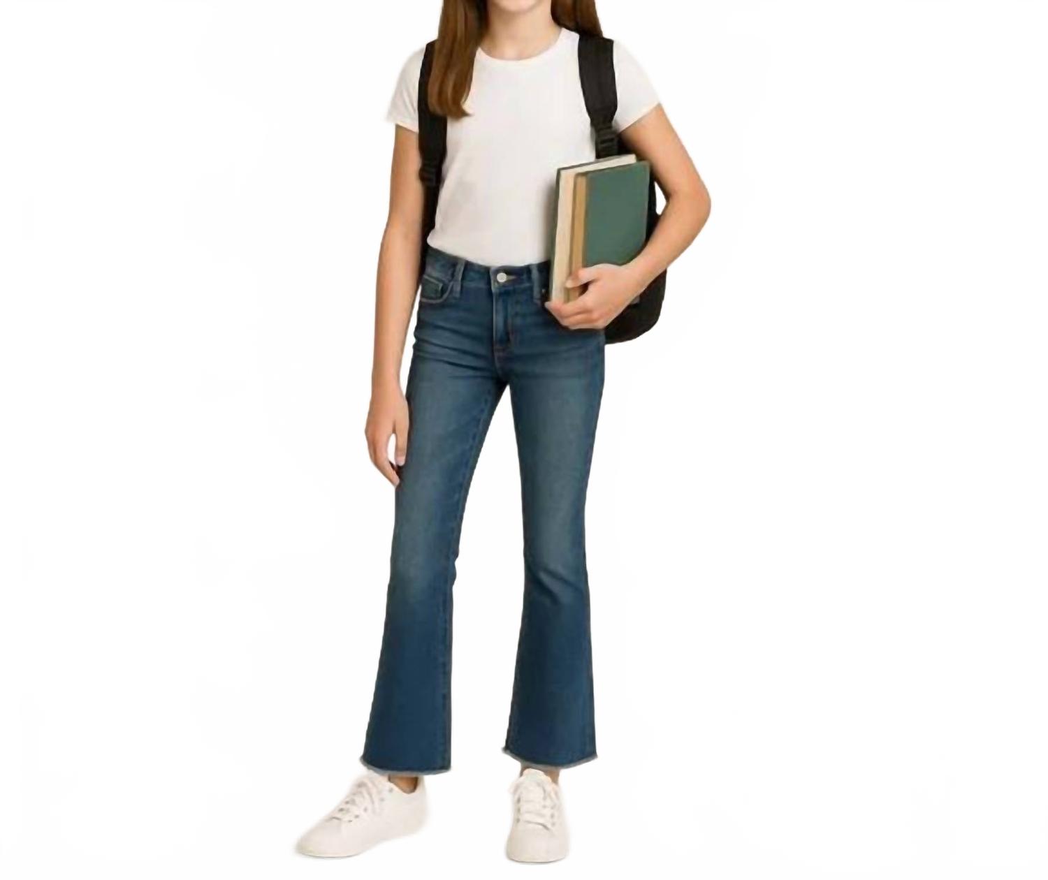 

Джинсы для девочек Chelsey Flare Mid Rise с рваным краем в стиле Decoded JOE'S Jeans, Decoded