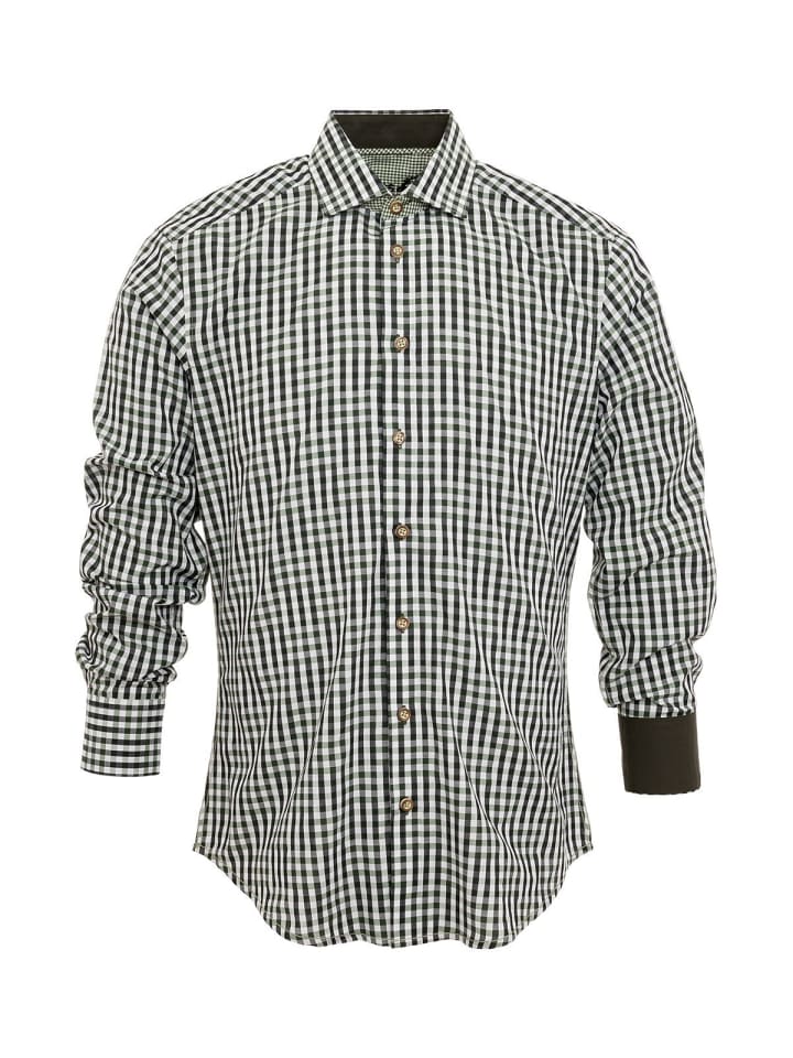 

Клетчатая рубашка 420000-3253 зеленого цвета OS-Trachten