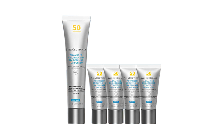 SKINCEUTICALS Little Silver Umbrella Zhencai Radiance Serums Sun Protection Breast Support Set для осветления и увлажнения — фото 3