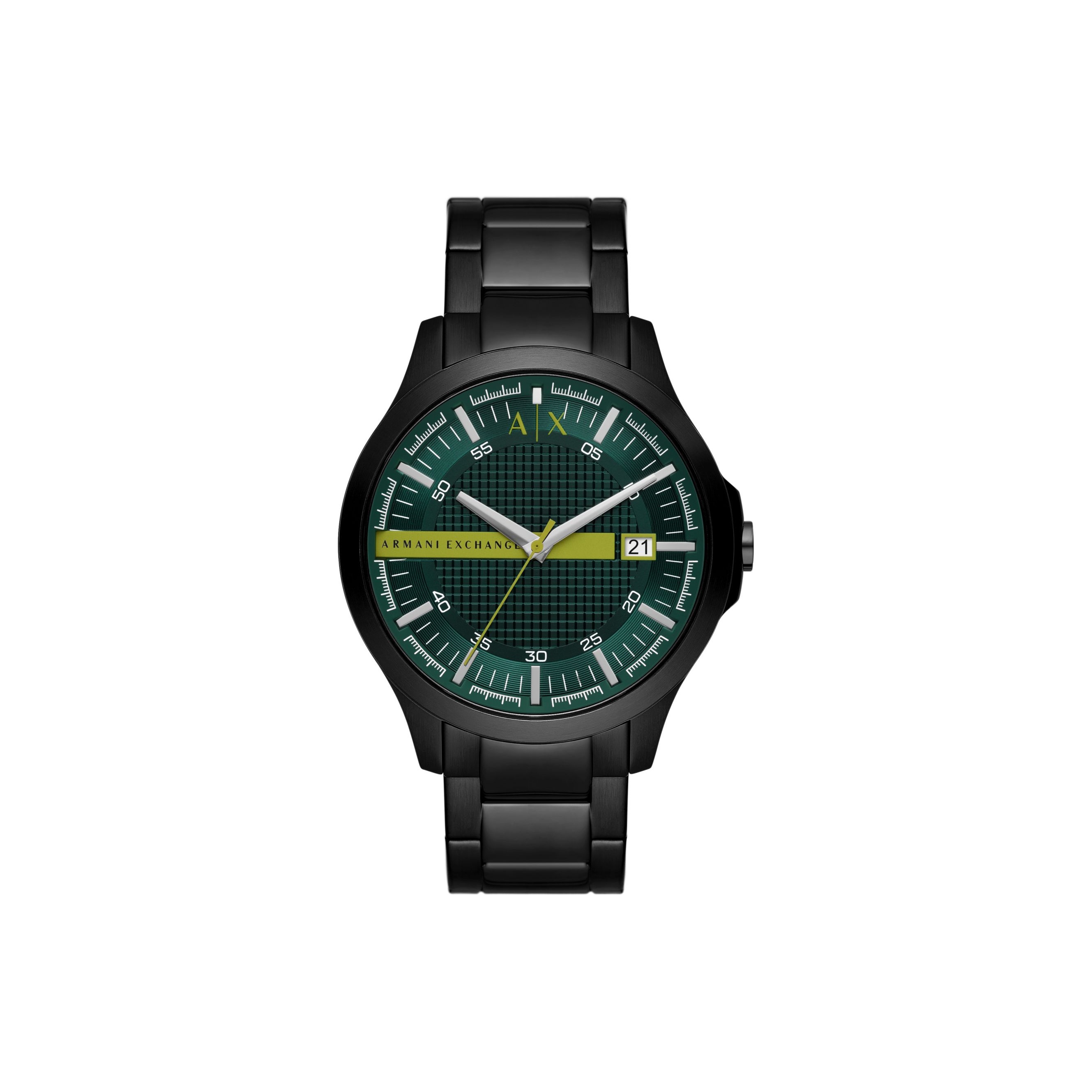 

ARMANI EXCHANGE Часы AE Darth Vader Wrist Watch Quartz Movement Stainless Steel Strap Green Dial Men's Watch Box