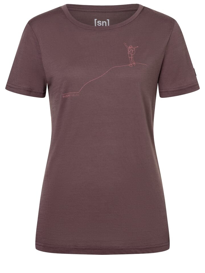 

Спортивная футболка supernatural W GIPFELGLÜCK TEE, фиолетовый