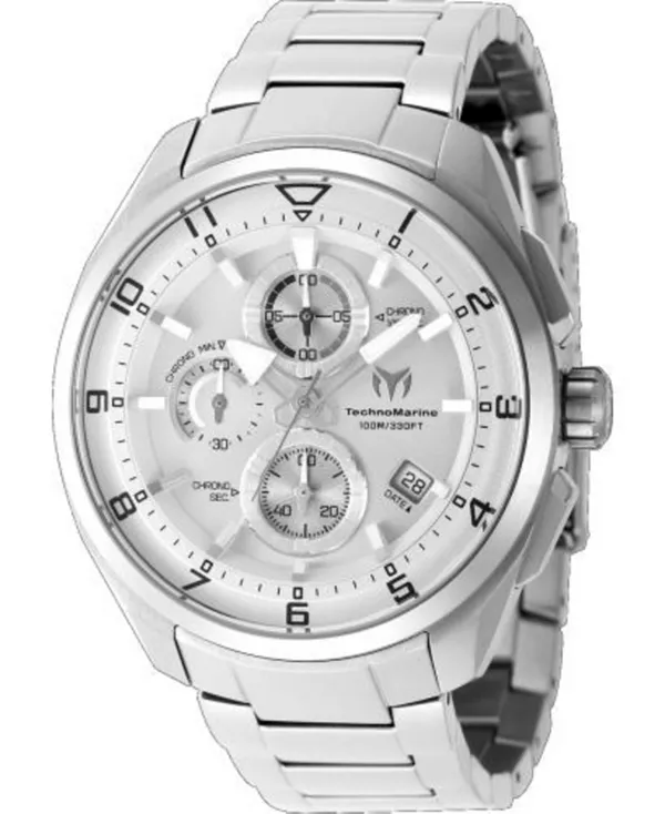 

Мужские кварцевые часы tm-318129 Ocean с серебристым циферблатом Technomarine, silver