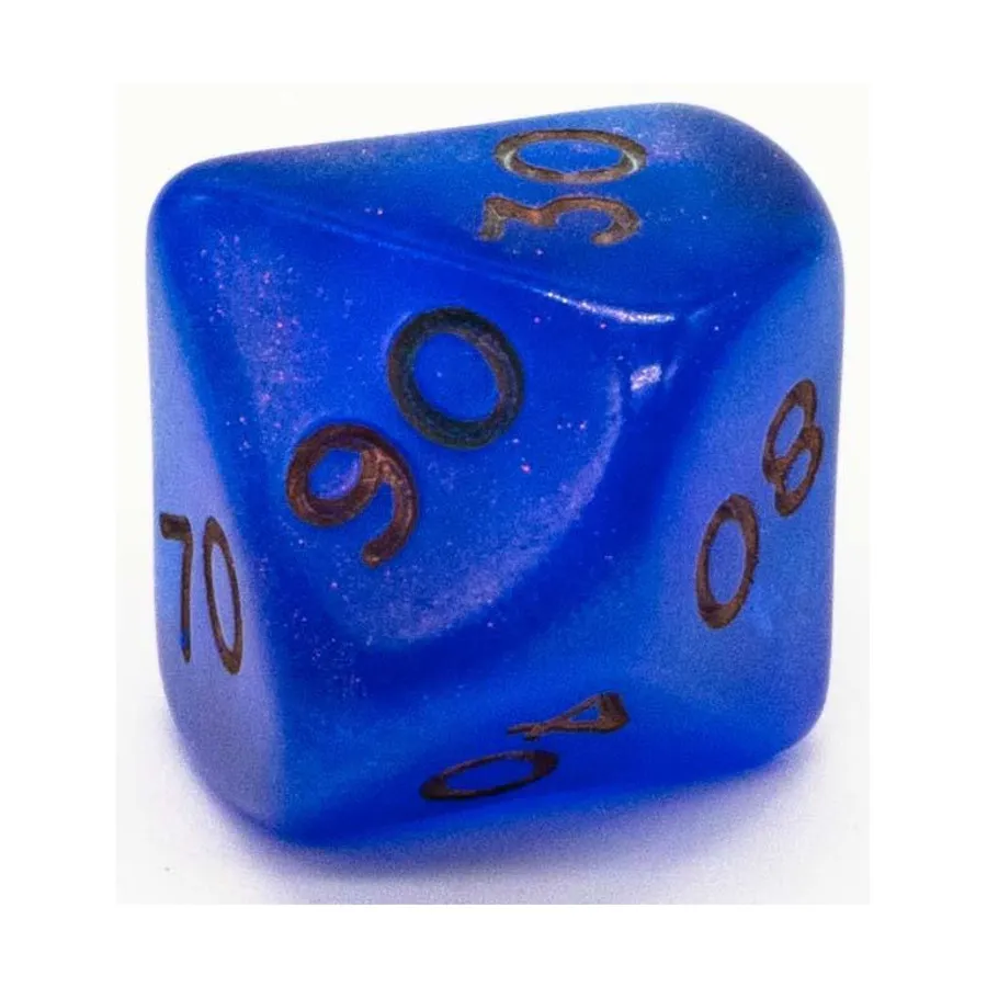 

d% 16 мм Синий с кленом (1), Dice - Fire Opal (eM-4 Miniatures) (Crystal Caste)