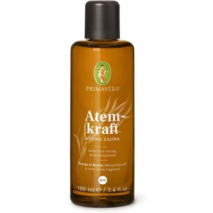 

Atemkraft Aroma Sauna Bio 100 мл — освежающее прозрачное мятное ароматерапевтическое масло для сауны — веганское, Primavera