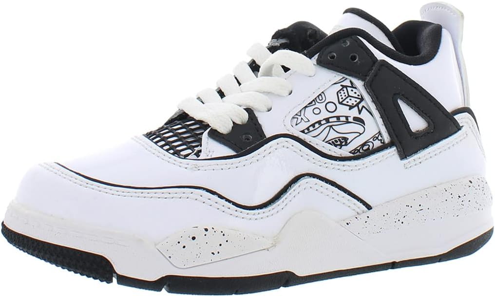 

Мужские кроссовки Nike Jordan 4 Retro, размер, белый/черный