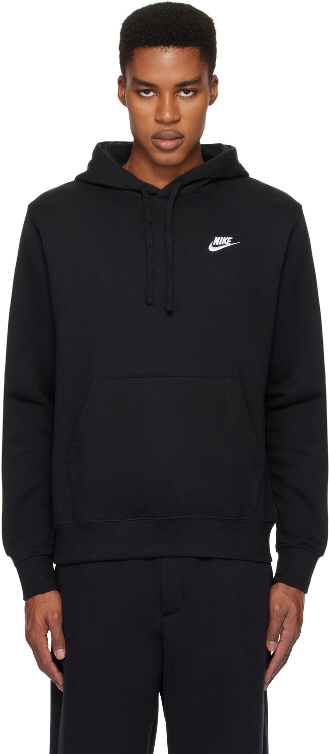 

Черная толстовка с капюшоном Portswear Club Nike