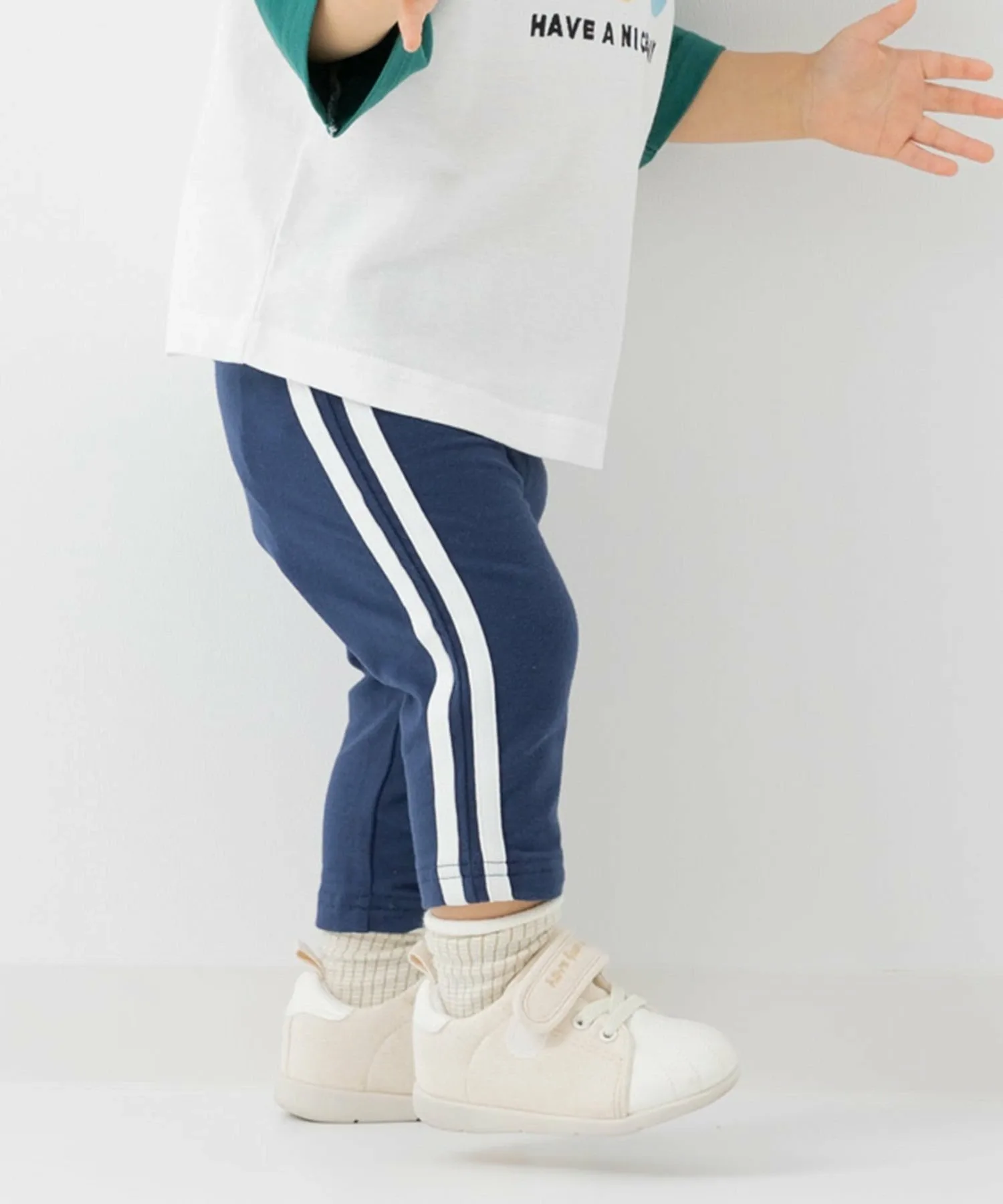 Леггинсы длиной 3/4 с боковой линией Chil2, Navy