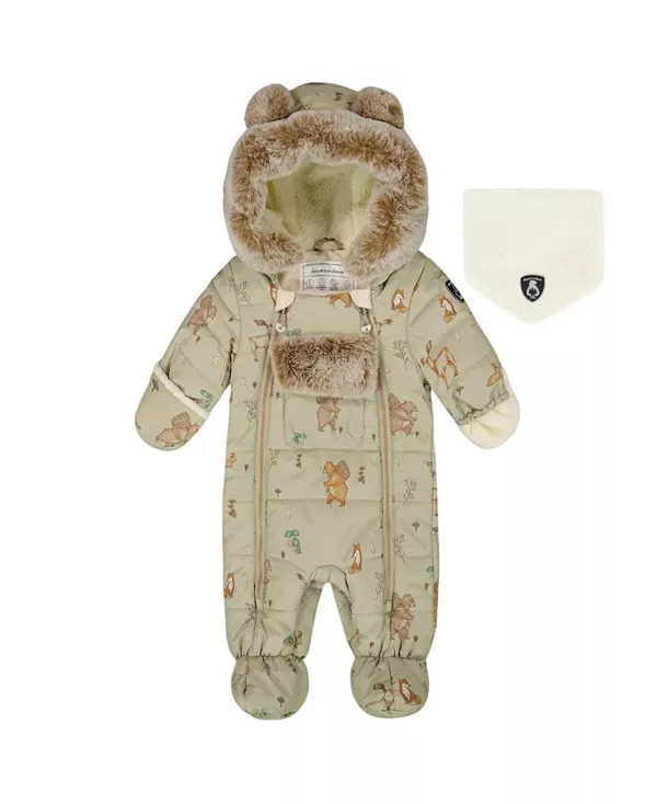 

Детский комбинезон-трансформер для новорожденных, предназначенный для использования в автокресле. Deux Par Deux, зеленый