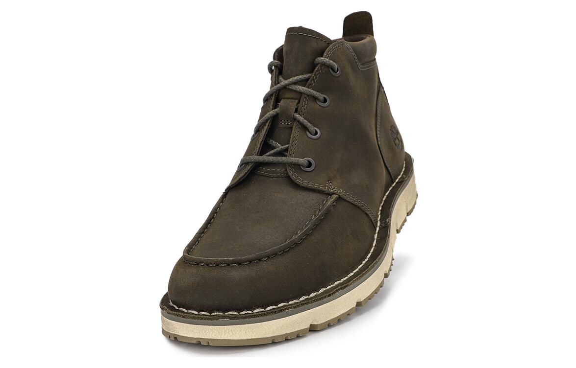 Ботинки мужские Timberland из натуральной кожи, коричневый — фото 3