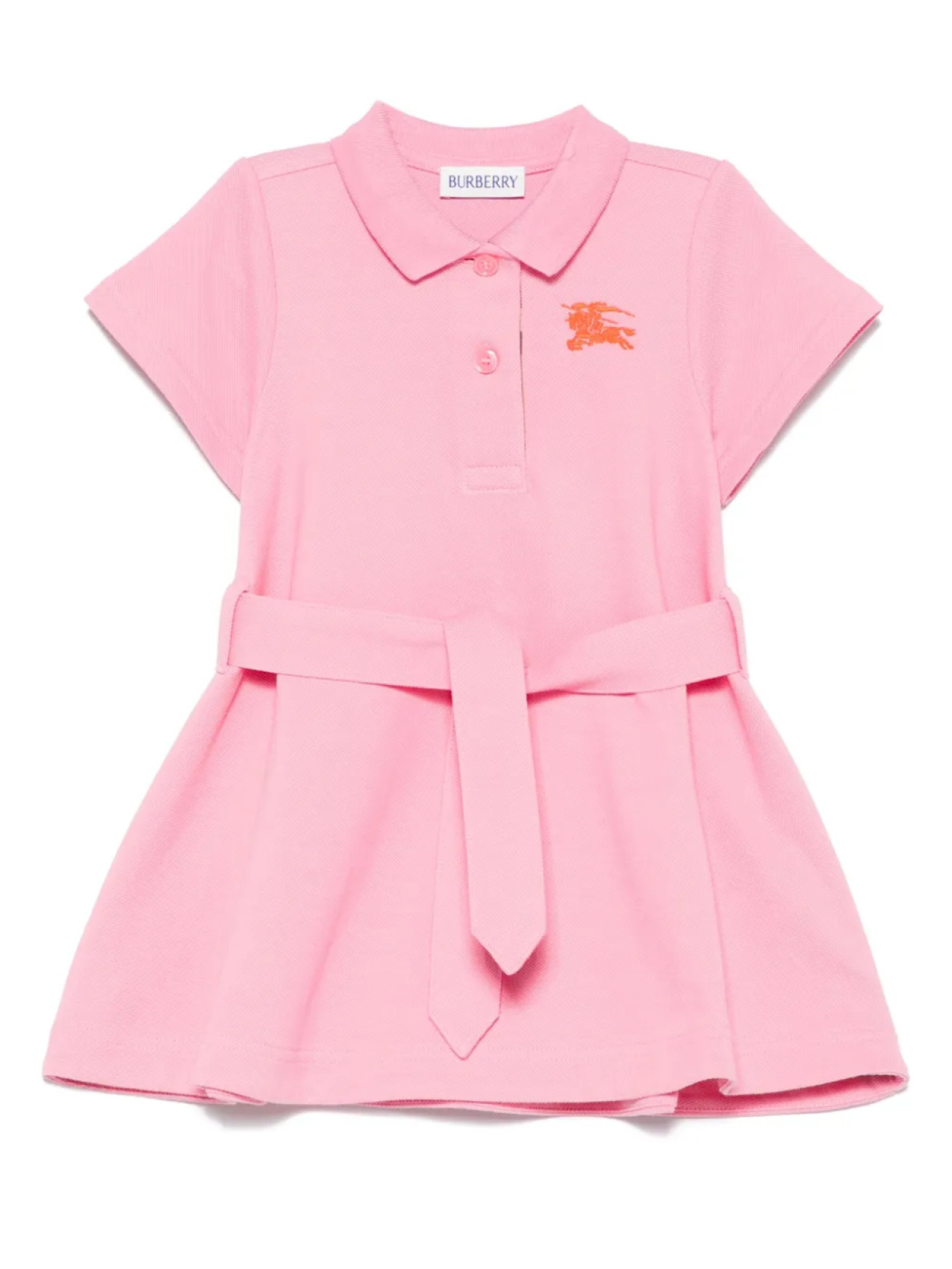 

Платье Burberry Kids Equestrian Knight, розовый