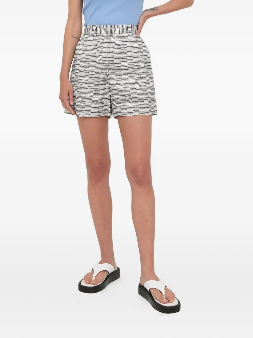 

Короткие шорты с узором Tiger of Sweden, белый