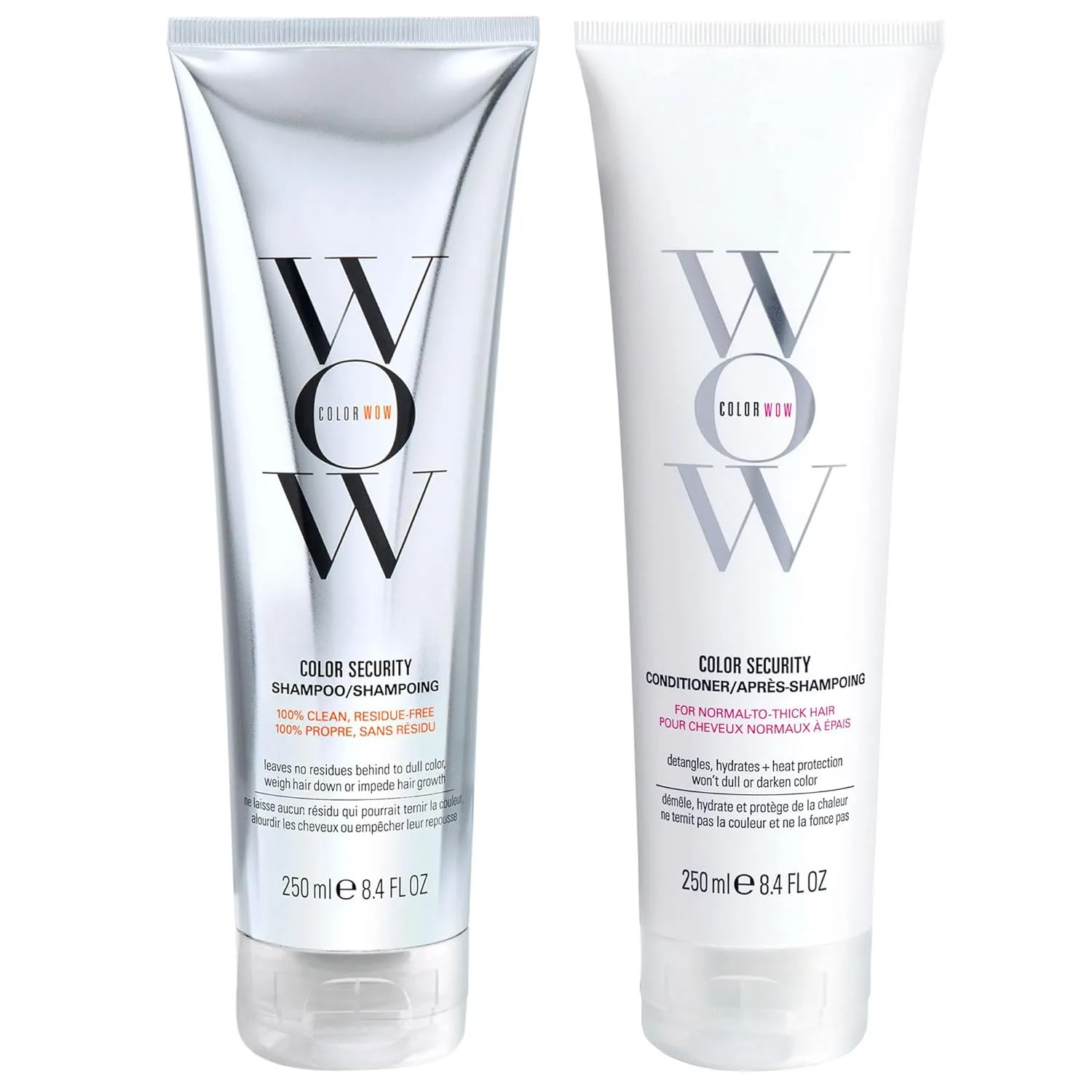 COLOR WOW Dream Clean Duo - 100% чистый, не содержащий сульфатов шампунь для защиты цвета и невесомый кондиционер для защиты цвета | Добейтесь суперблестящих и увлажненных волос