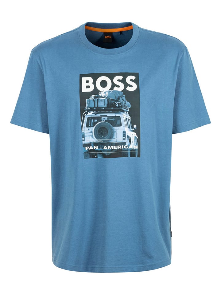 

Футболка BOSS Orange, синий