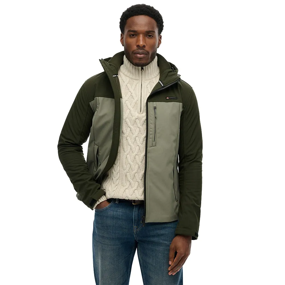 

Куртка Superry Softshell Colourblock Superdry, зеленый