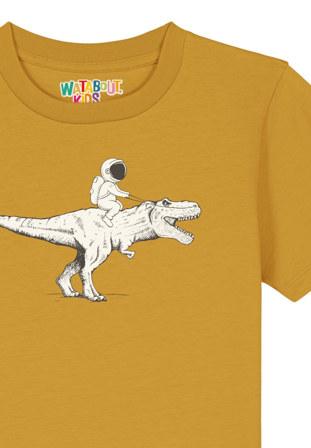 

Принт на футболке Astronaut watapparel, охра