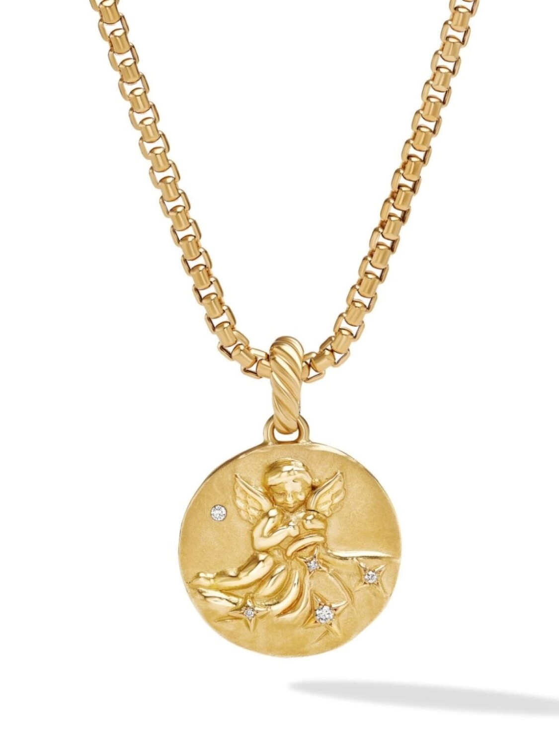 

Подвеска Aquarius из желтого золота с бриллиантами David Yurman, золотой