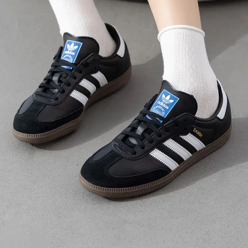 Adidas Samba OG J 'Black White' Adidas Originals — фото 3