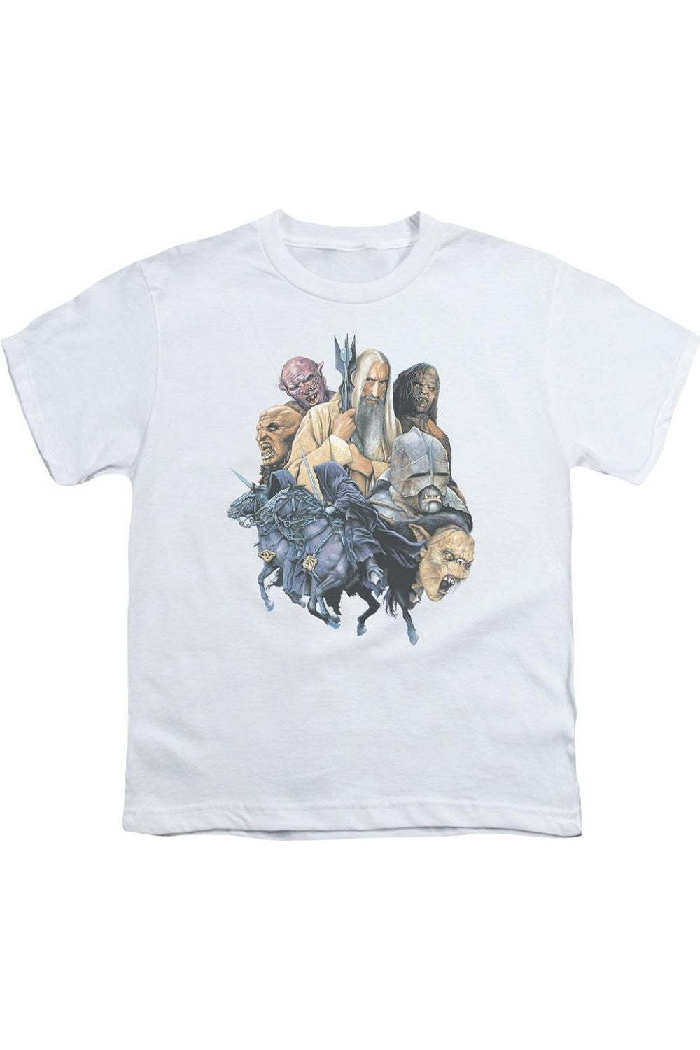 

Футболка для подростков "Властелин Колец: Сборник зла" с коротким рукавом Gildan, белый