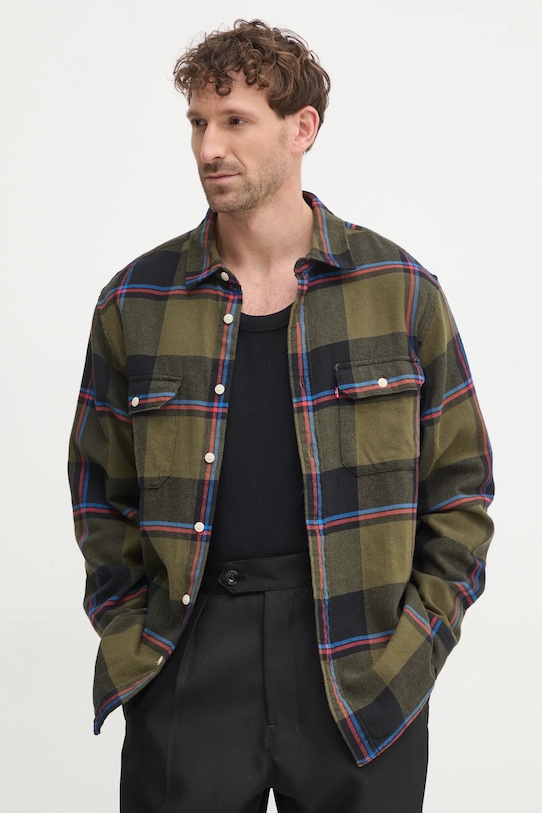 

Хлопковая рубашка Levi'S, зеленый