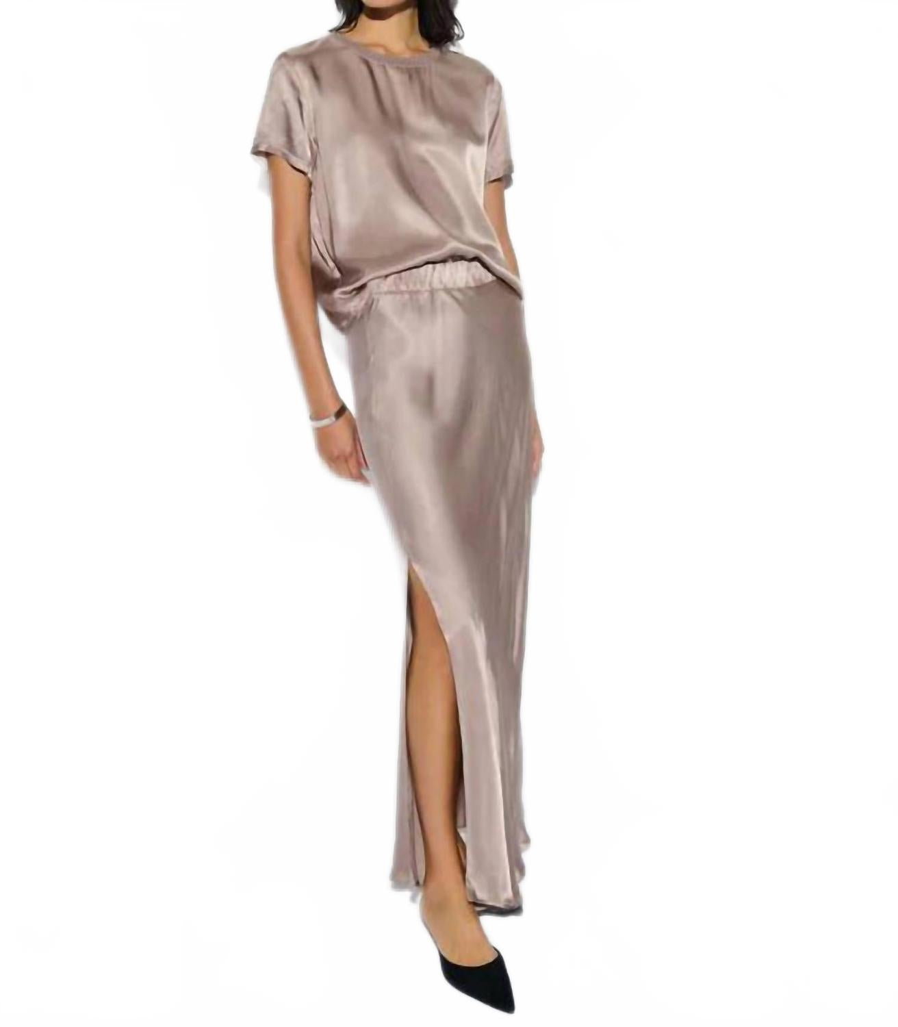 

Юбка Maribel с разрезом в цвете гриб Nation LTD, Mushroom