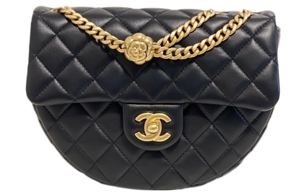 

CHANEL Кожаный мессенджер Сумка с цепочкой Плечевая сумка Маленькая кроссбоди