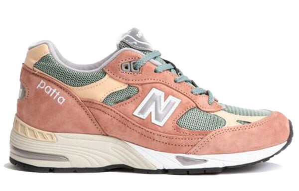 Кроссовки patta x 991 сделано в англии New Balance, розовый — фото 2