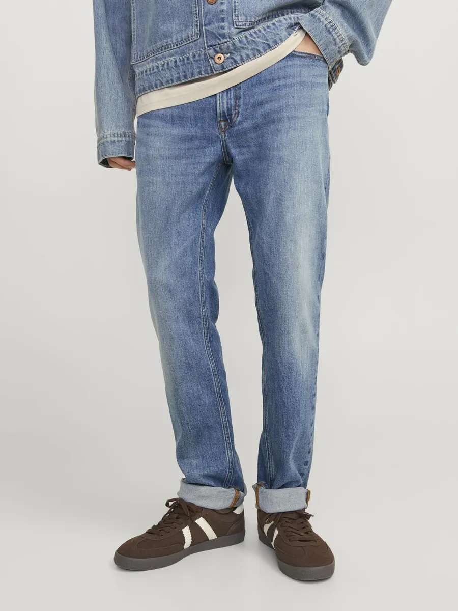 

Джинсы прямого кроя Jack & Jones "JJICLARK JJORIGINAL AM NOOS", синий