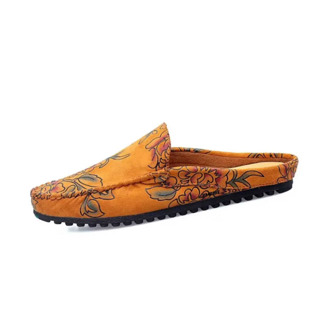 

King Jinmai Мужские противоскользящие закрытые тапочки желтые, цвет Yellow