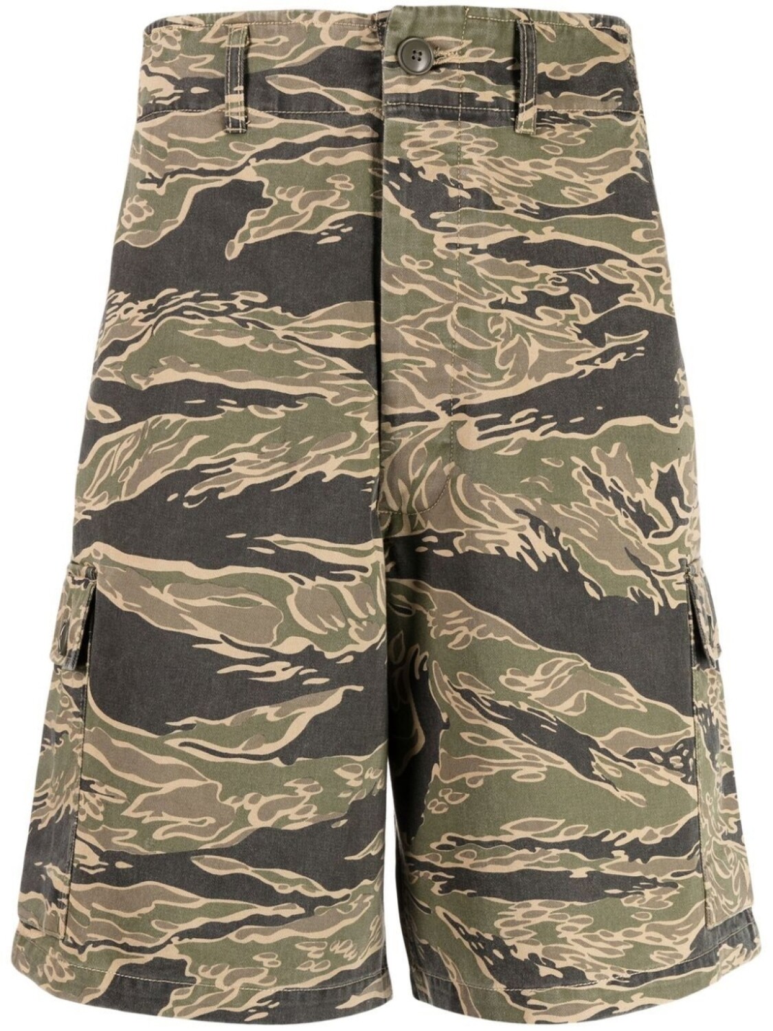 

Maharishi шорты карго с камуфляжным принтом, зеленый