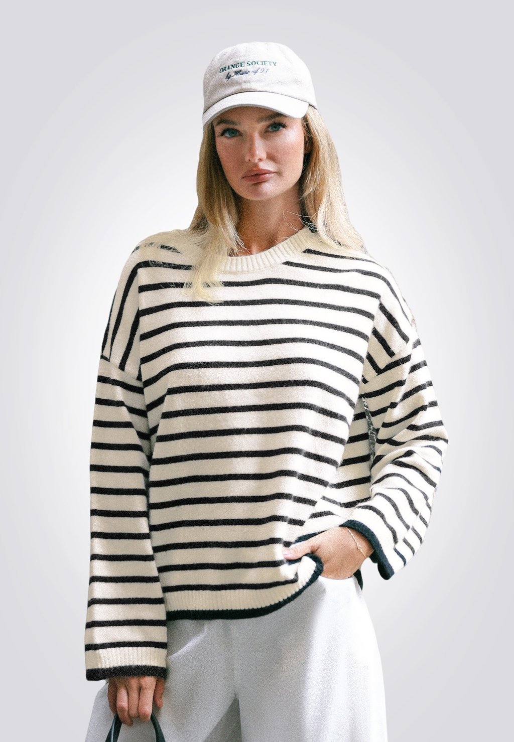 

Свитер STRIPED CHILL Cupshe, черный