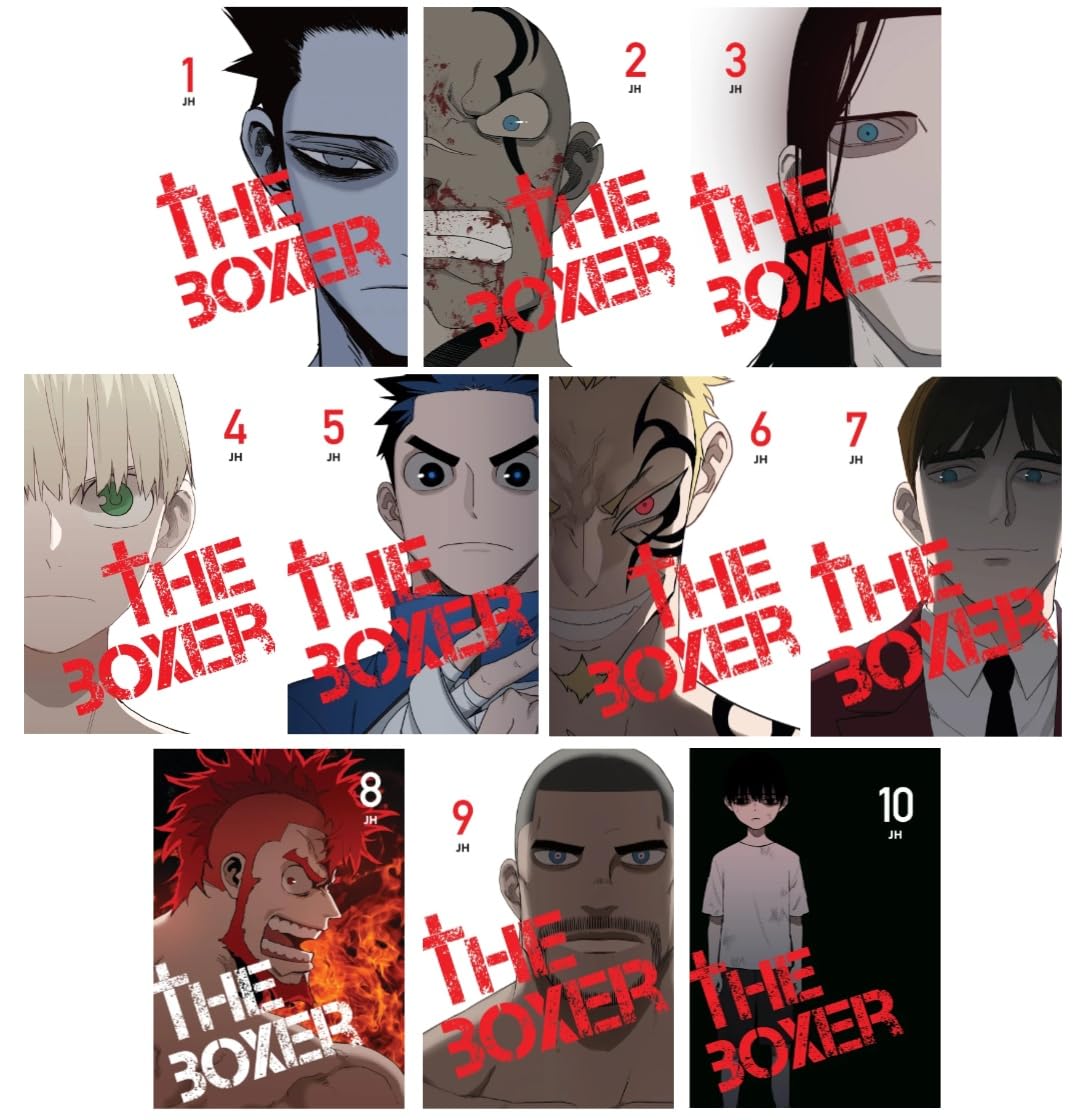 

The Boxer Manga Series 10-Book Collection Set (Vol.1 to 10) - Intense Psychological Sports Drama (Ize Press)