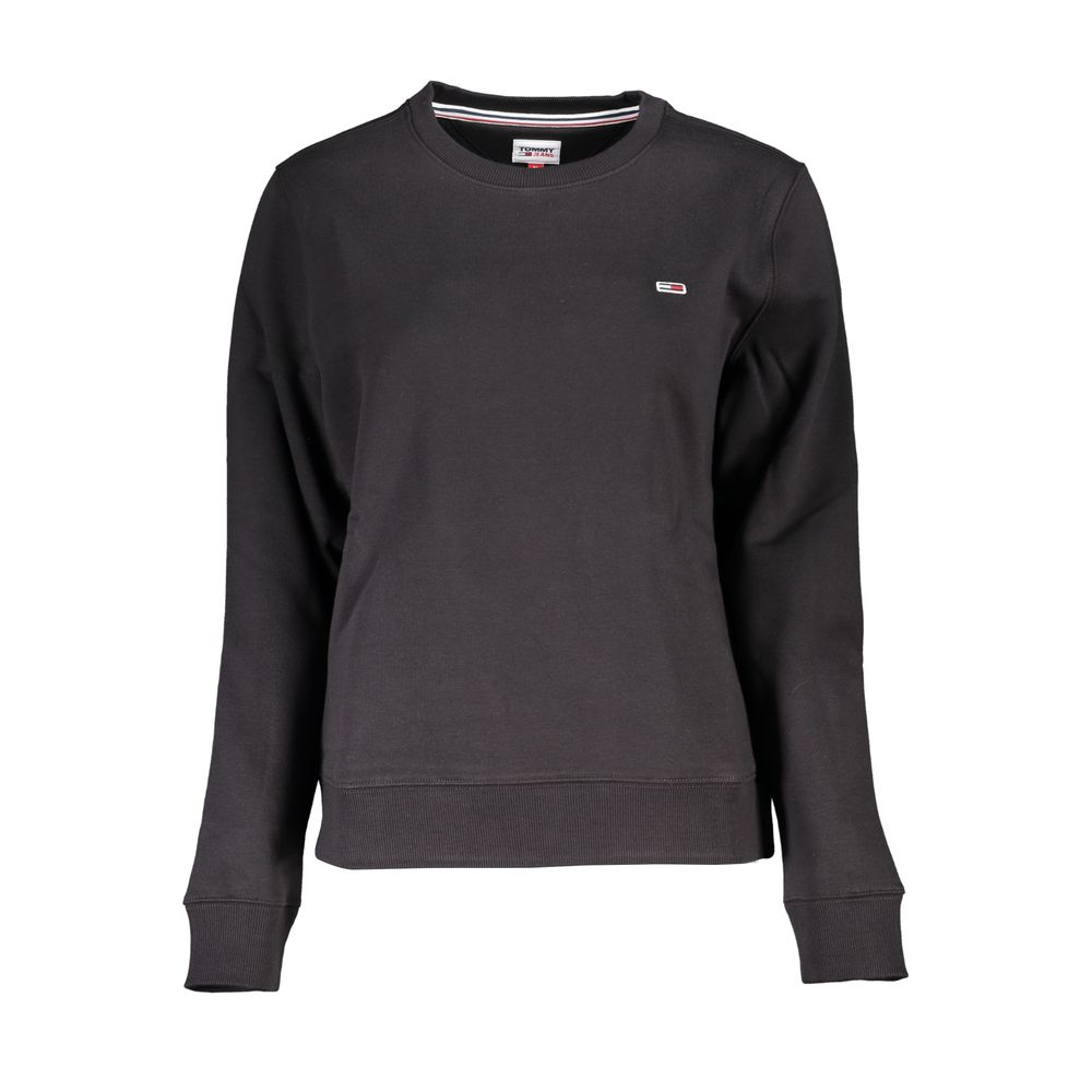 

Черный хлопковый женский свитер Tommy Hilfiger