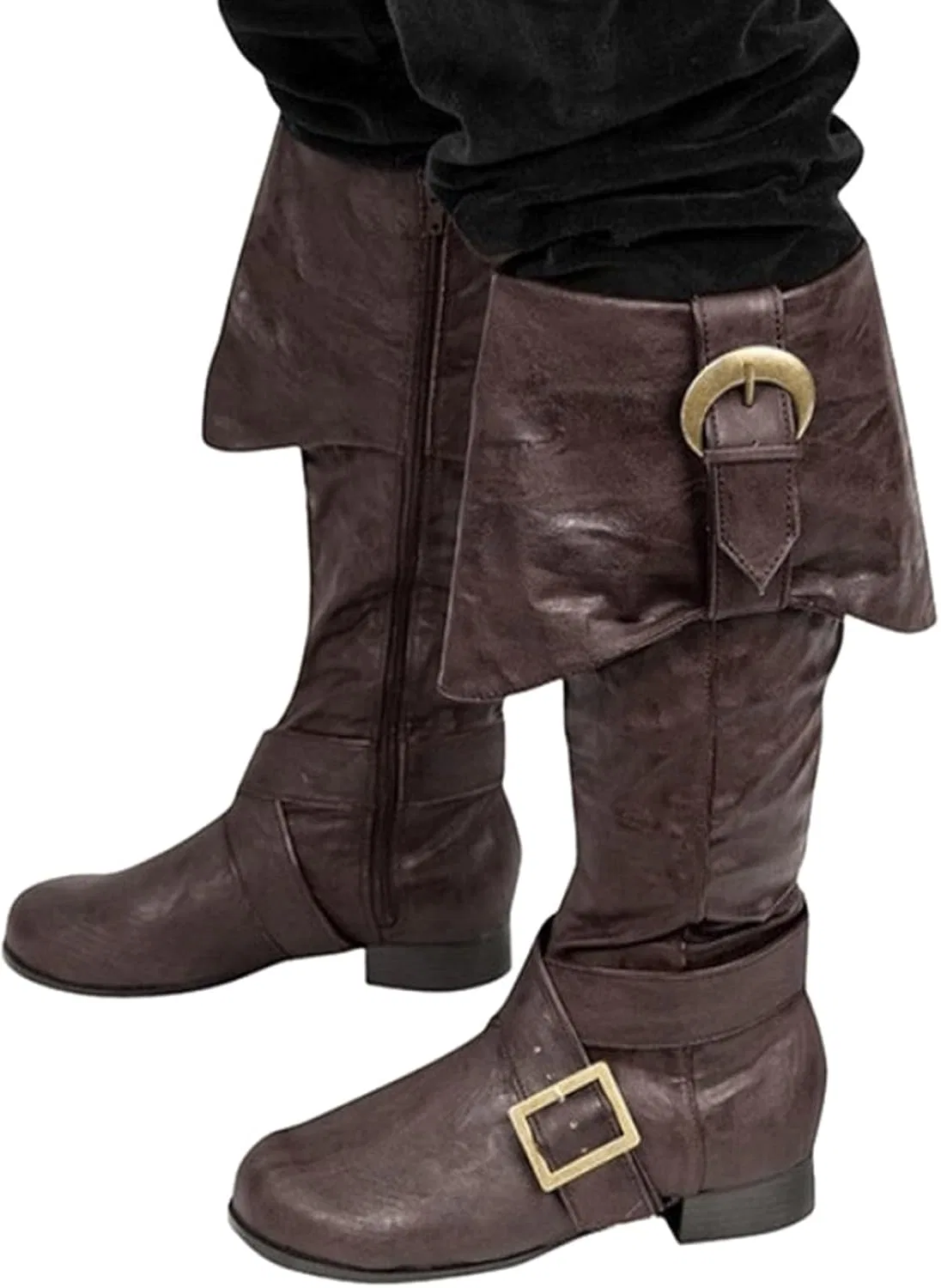 Ботинки Generisch Westernstiefel Bequem Cowboy Stiefel Trachtenschuhe Western Stiefeletten Klassisch Cowboyboots Reitstiefel Cow Boy Winter, 01 Brown — фото 3
