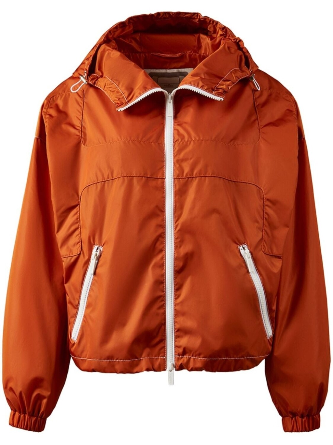 

Hogan ветровка с капюшоном и вставками, оранжевый