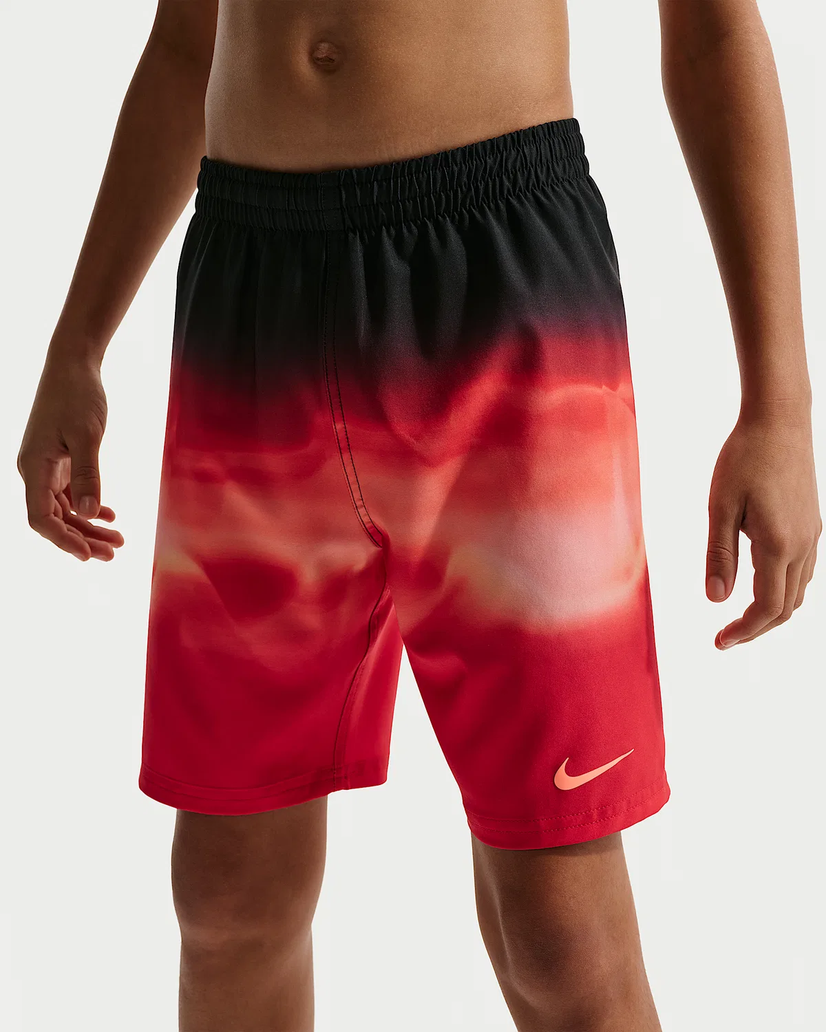 Детские (мальчиковые) плавки Nike Swim Breaker 7" с боксерской подкладкой, University Red — фото 2