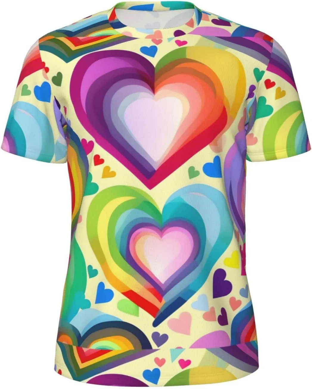 

Футболка с коротким рукавом Hearts in Rainbow Colors для тренировок DRTGEDS