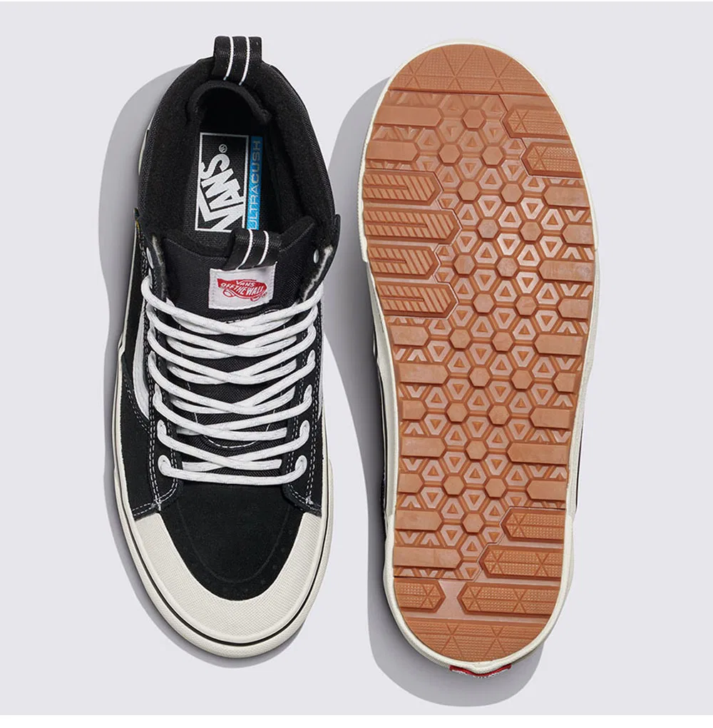 Мужские водонепроницаемые высокие кеды MTE Sk8-Hi чёрно-белые от Vans — фото 4
