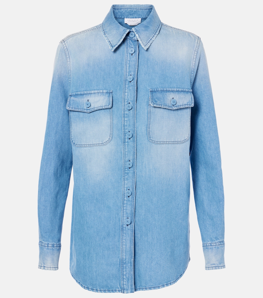 

Джинсовая рубашка Джона Остина Gabriela Hearst, Light Blue Denim