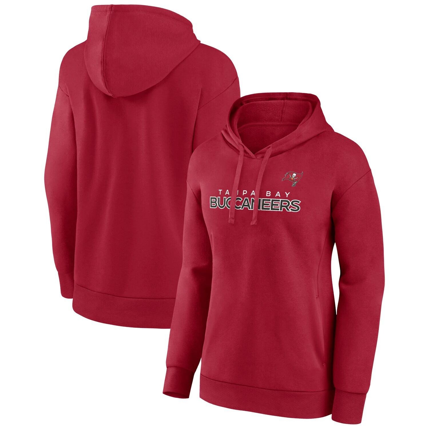 

Женский красный пуловер с капюшоном Fanatics Tampa Bay Buccaneers Checklist Fanatics
