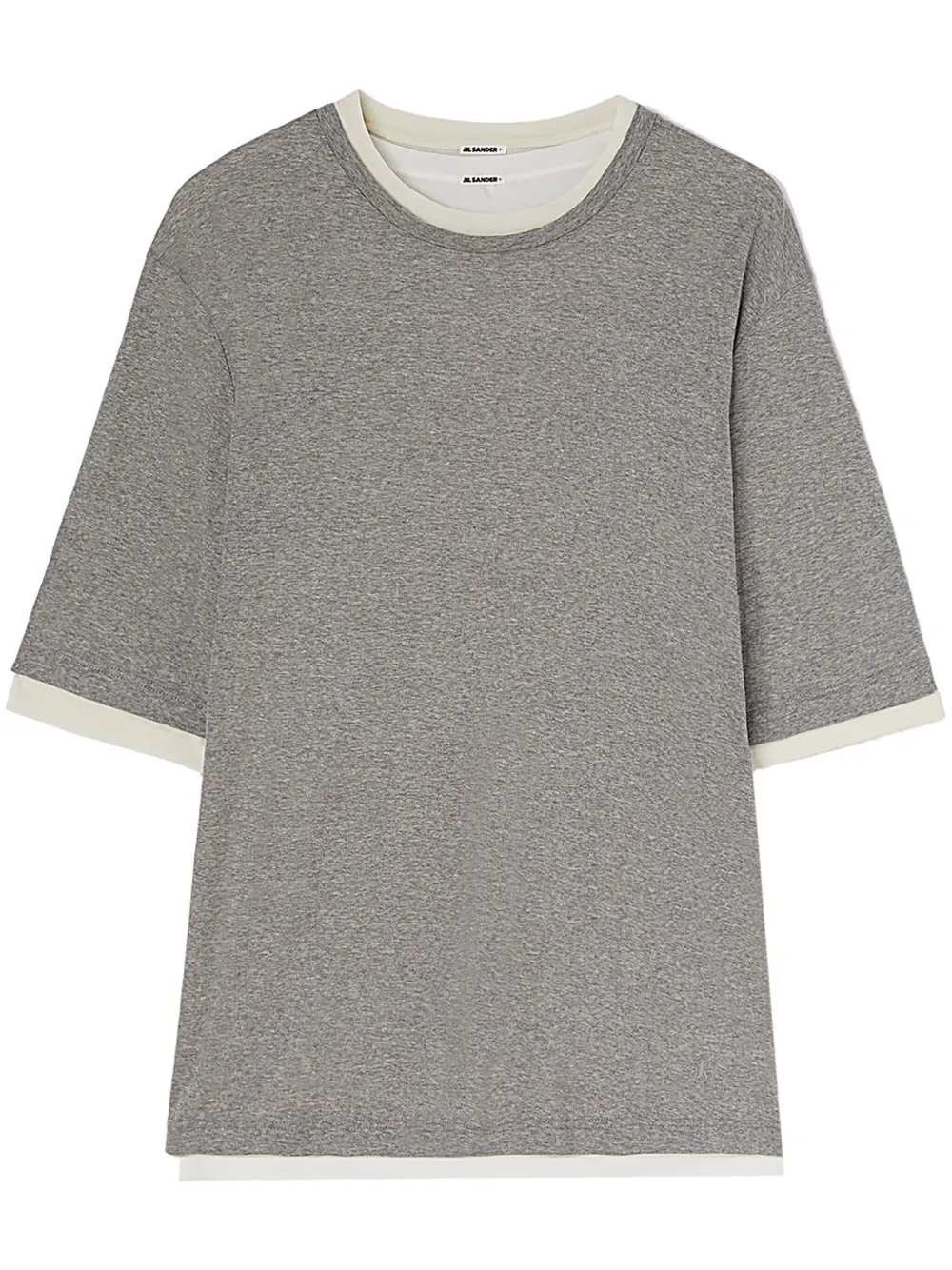 

Многослойная футболка JIL SANDER, серый