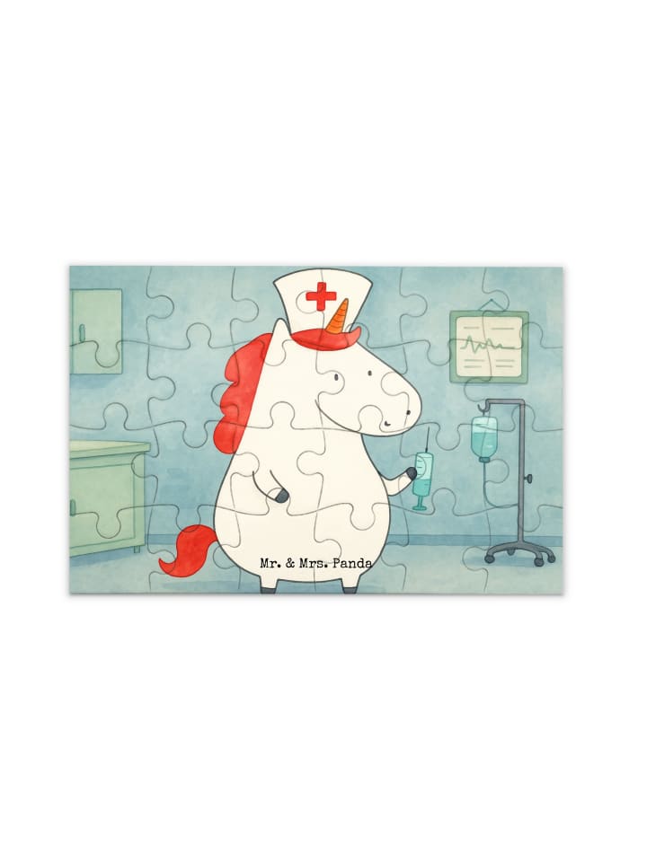 

Mr. & Mrs. Panda Дизайн пазла «Единорог-медсестра» без надписи, белый