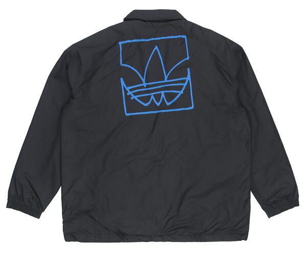 Куртка Men's adidas originals C.M.P.COACH JKT Solid Color Lapel Sports Jacket Black, черный — фото 2