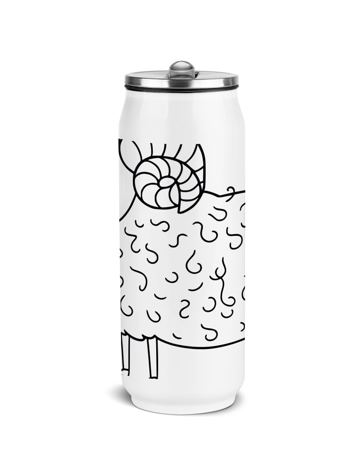 

Mr. & Mrs. Panda Белая бутылка для воды со знаком зодиака Овен, без объяснений