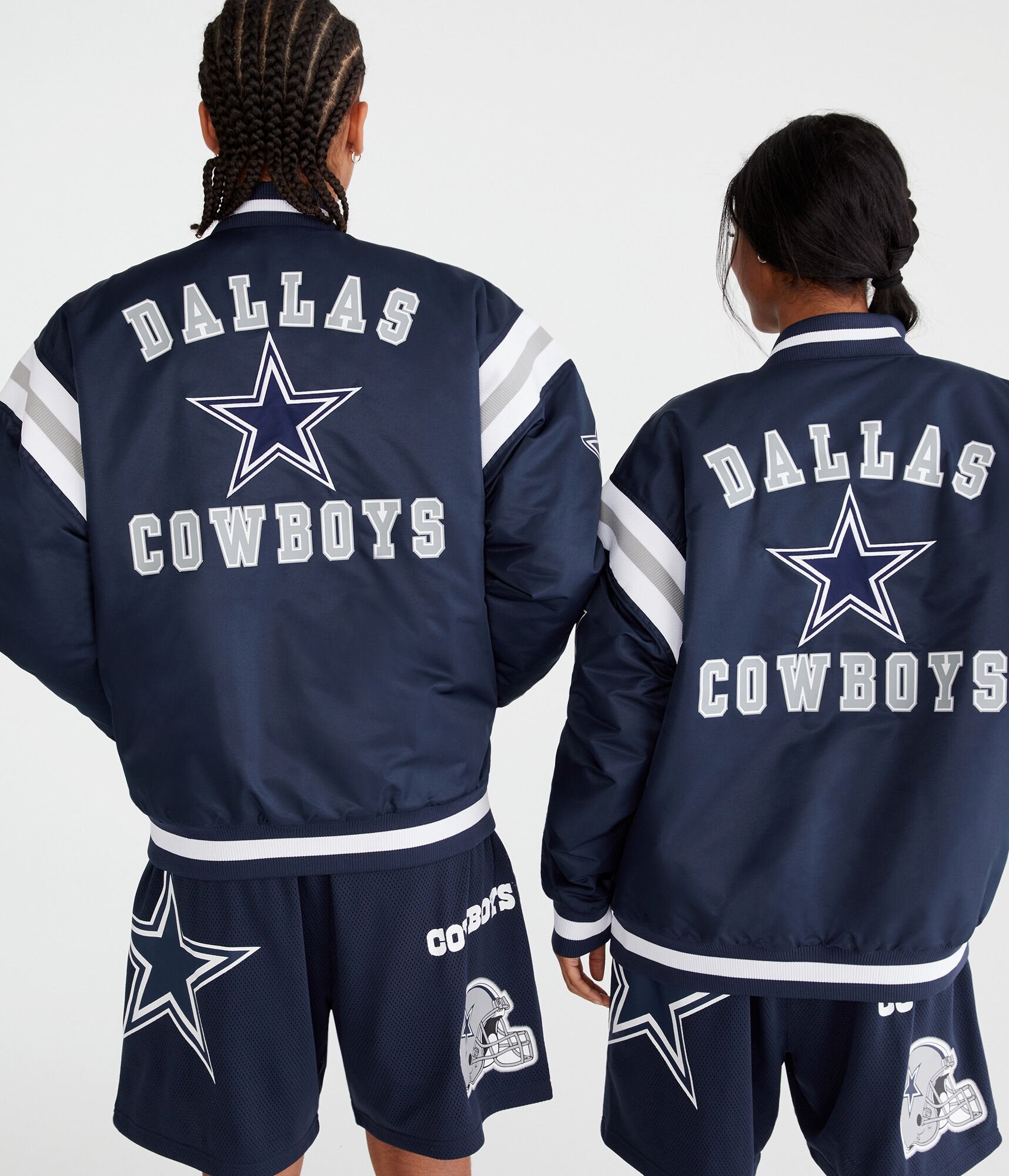 

Aeropostale Dallas Cowboys полосатая куртка-бомбер, темно-синий