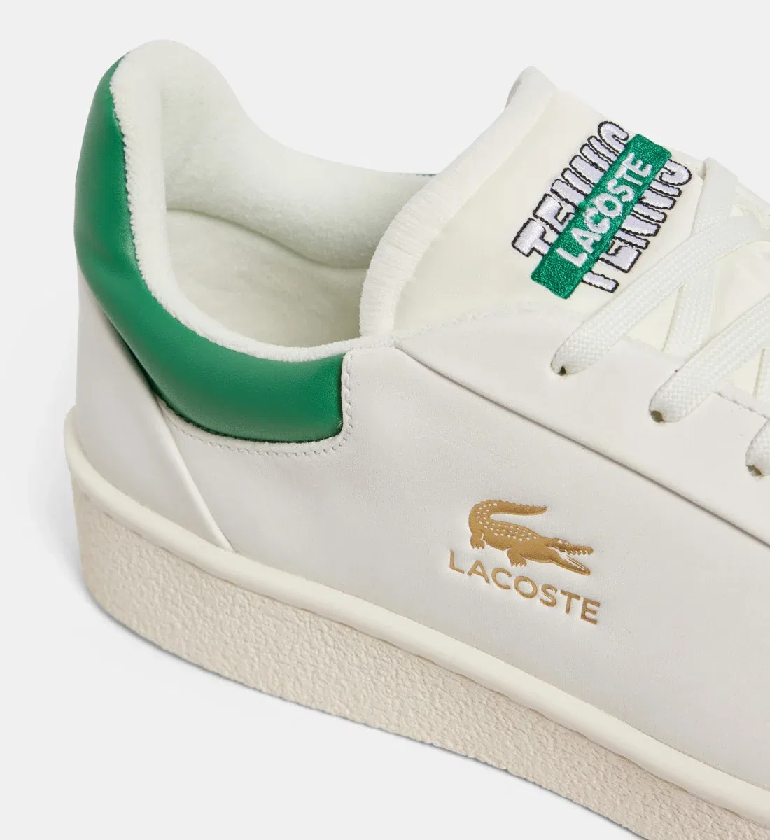 Baseshot 1993 низкие кроссовки из нубука Lacoste, бежевый — фото 4