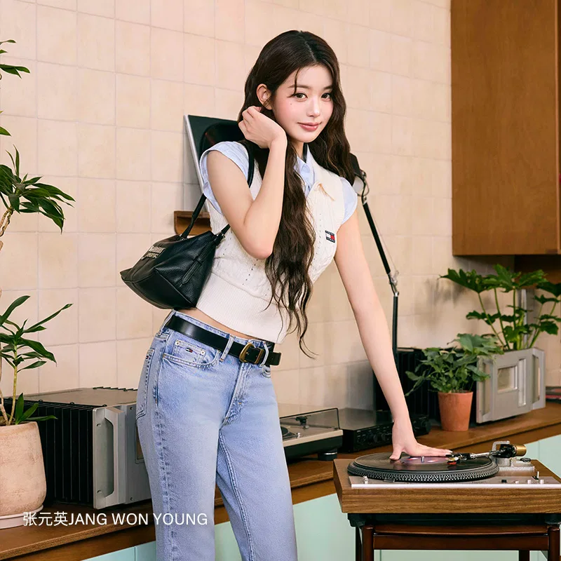 Джинсы клеш Tommy Hilfiger джинсовый синий — фото 4