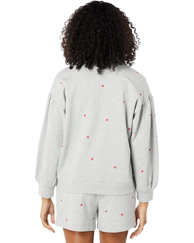 

Толстовка Draper James Bobbie Printed Sweatshirt, цвет Heather Grey Multi