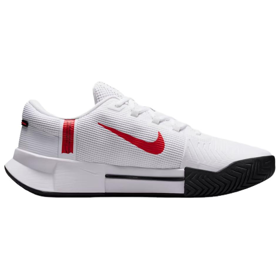 Nike Износостойкие поддерживающие теннисные кроссовки для мужчин, белый с красным — фото 3