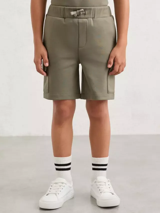 Детские шорты-карго Oliver Relaxed с завязками, цвет шалфей Reiss