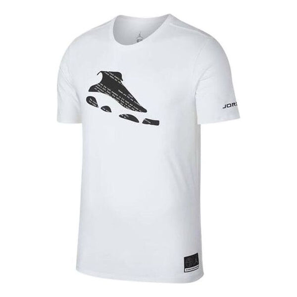 

Футболка Men's Nike Solid Color Pattern Printing Athleisure Casual Sports Short Sleeve White Black T-Shirt, черный